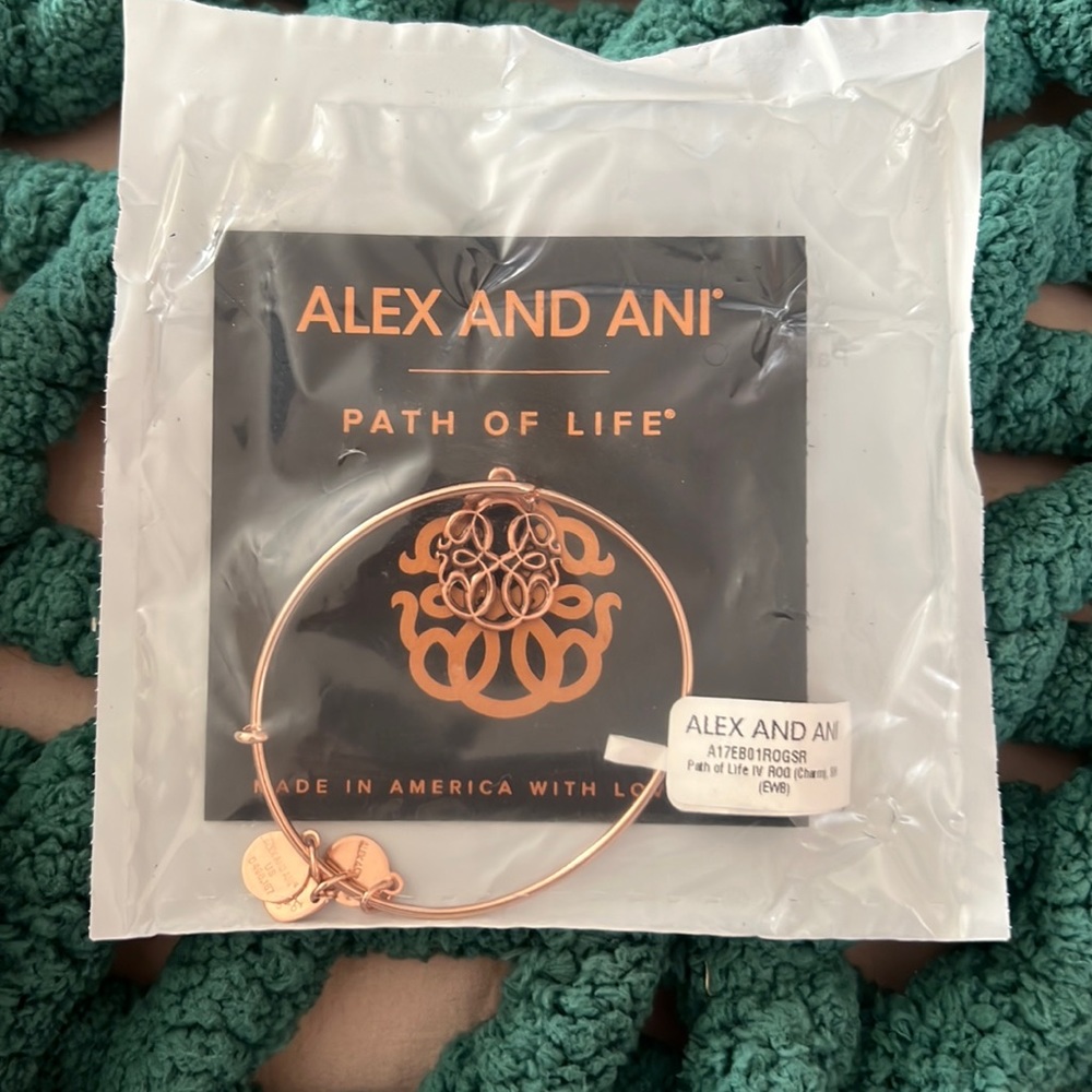 Alex and Ani Rose Gold Path of Life Bracelet